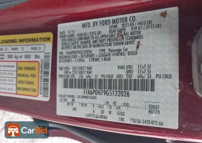2016 FORD FUSION SE, фото 9