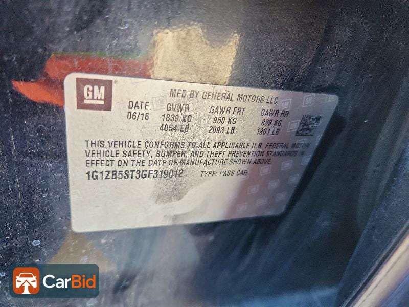 2016 CHEVROLET MALIBU LS, фото 12
