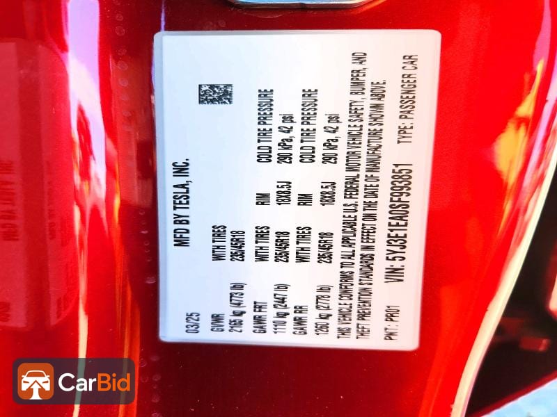 2025 TESLA MODEL 3, фото 12