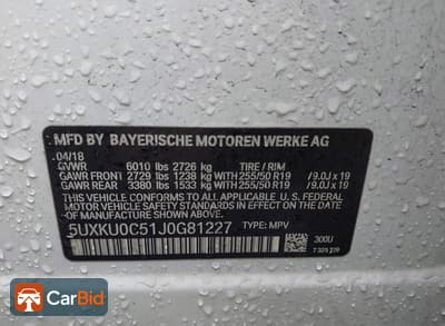 2018 BMW X6 SDRIVE35I, фото 9