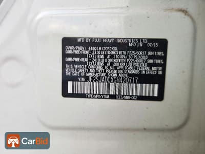 2016 SUBARU FORESTER 2.5I PREMIUM, photo 12