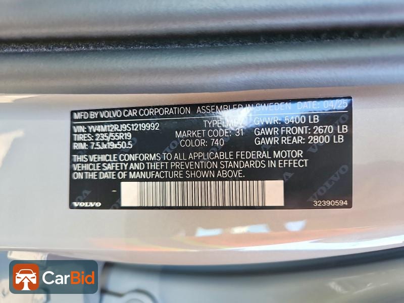 2025 VOLVO XC60 CORE, фото 14